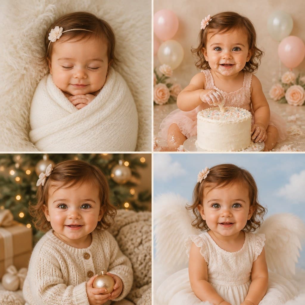 AI baby photoshoot